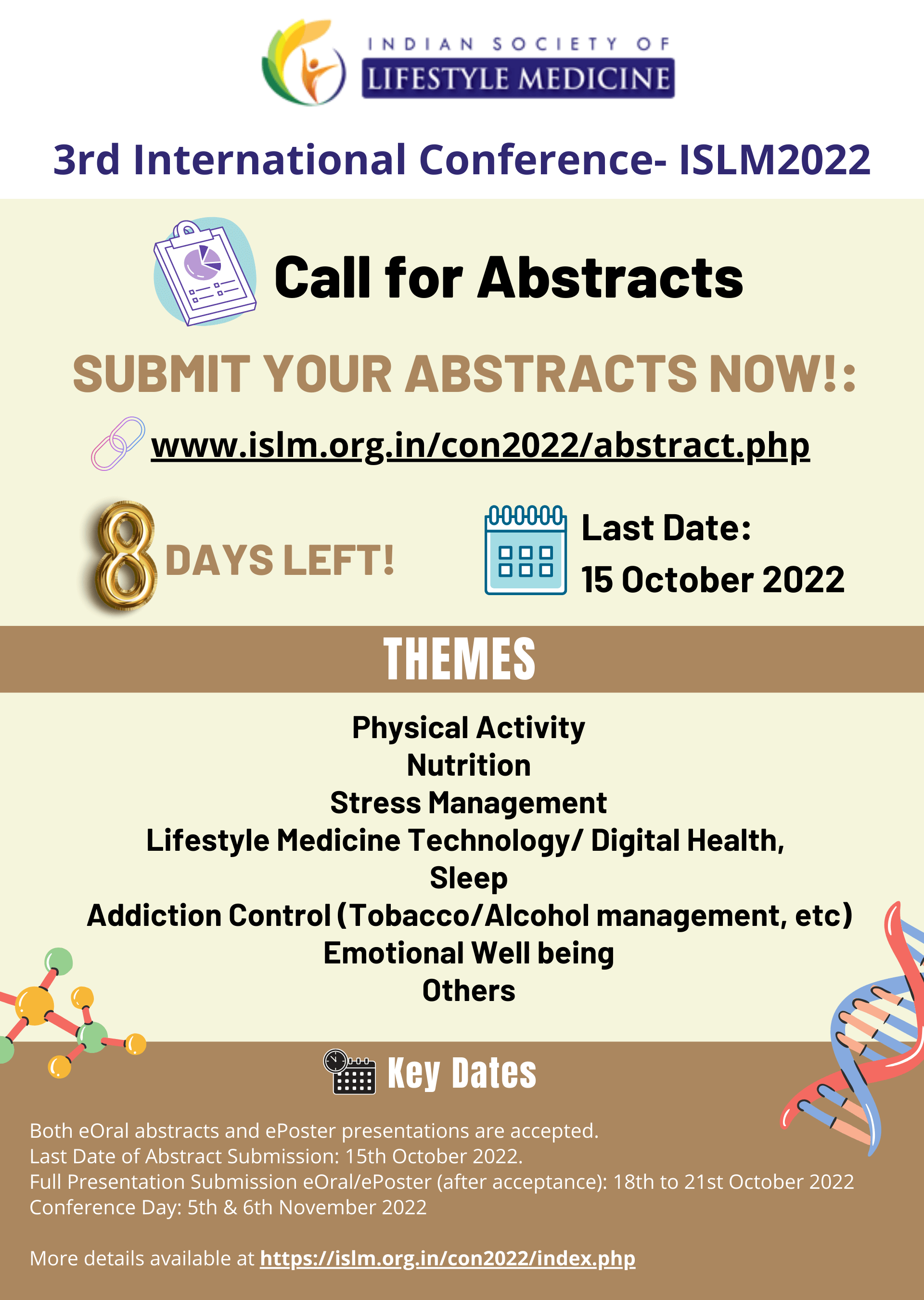 Call for Abstract 3rd International Conference ISLM2022